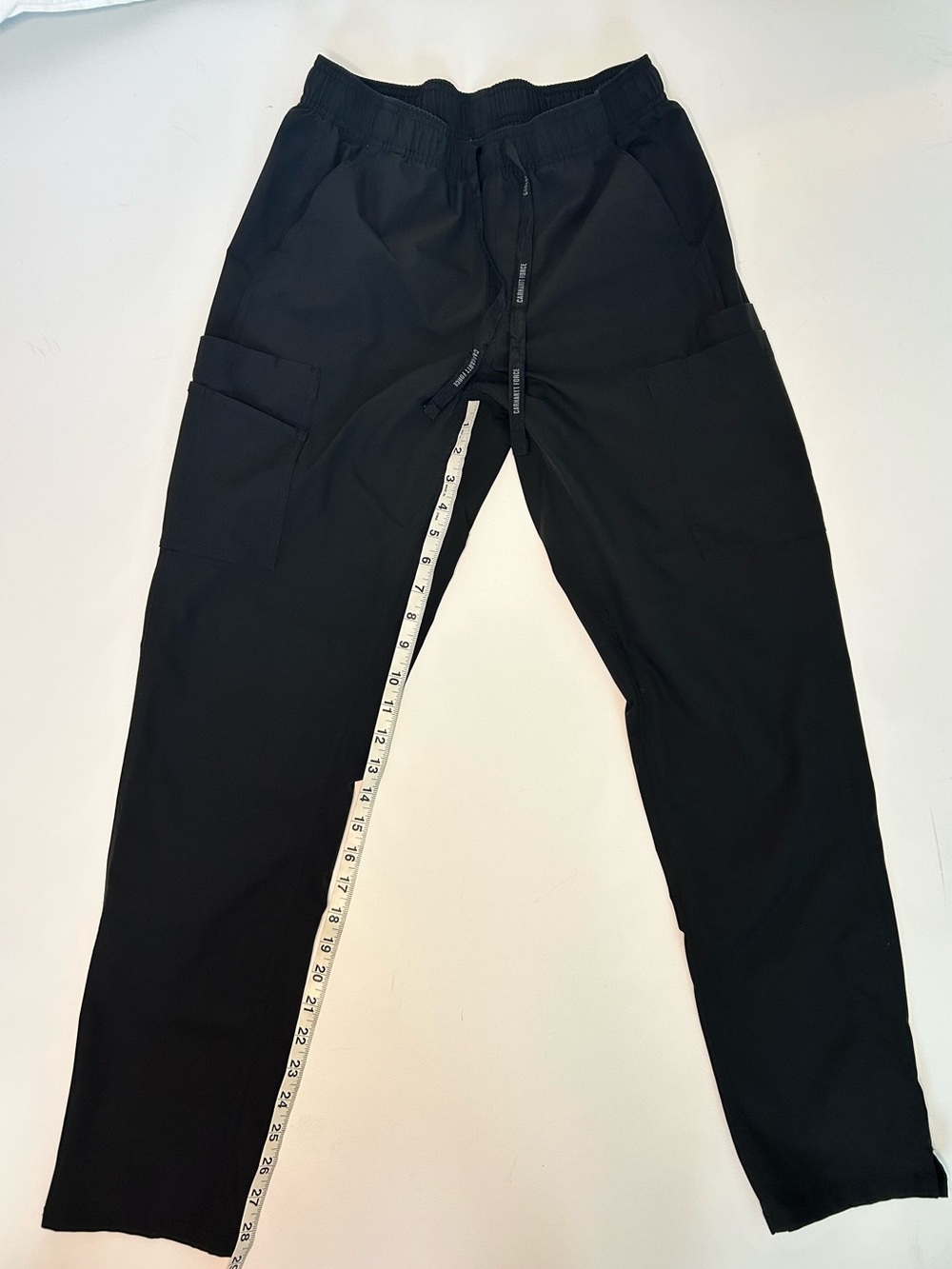 Carhartt Black Cargo Scrub Pants Force Utility Work Small Women’s - Picture 3 of 5